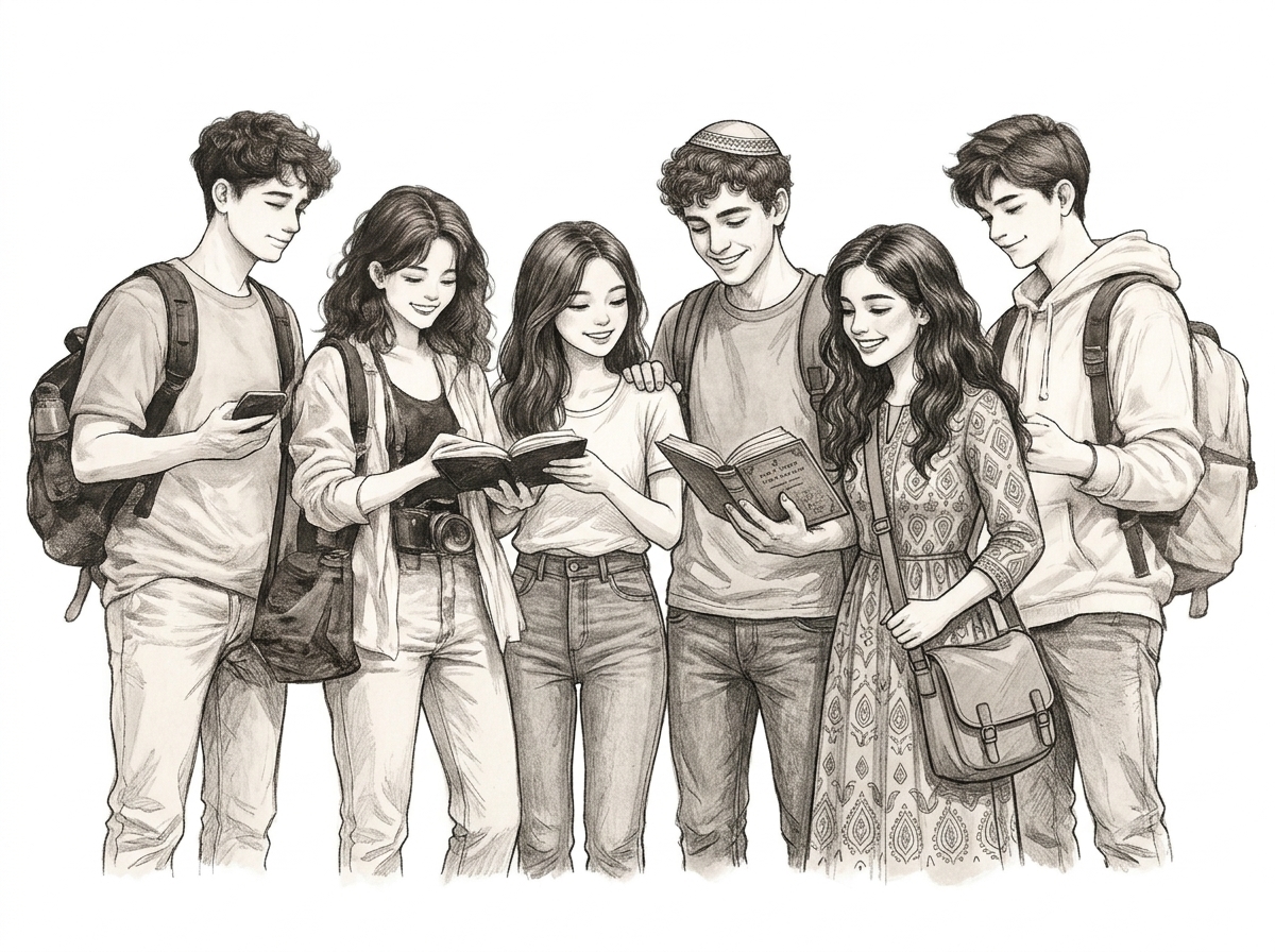 Students reading NSM